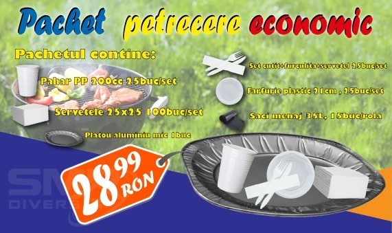 Pachet economic petreceri 103piese Pachet economic petreceri 103piese