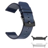 Curea piele naturala, compatibila Samsung Galaxy Watch8 Classic 46mm, Blue