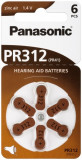 Baterie auditiva zinc-air V312, HA312, PR41 Panasonic