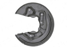 Protectie stropire disc frana Audi A3 (8p), 05.2003-04.2008, Spate, Dreapta, metal , tractiune 4 roti, QUATTRO