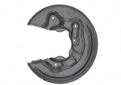 Protectie stropire disc frana Audi A3 (8p), 05.2003-04.2008, Spate, Dreapta, metal , tractiune 4 roti, QUATTRO foto