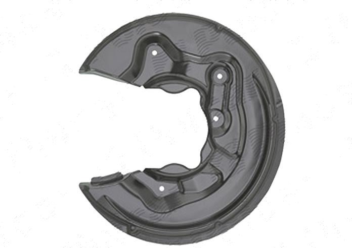 Protectie stropire disc frana Audi A3 (8p), 05.2003-04.2008, Spate, Dreapta, metal , tractiune 4 roti, QUATTRO