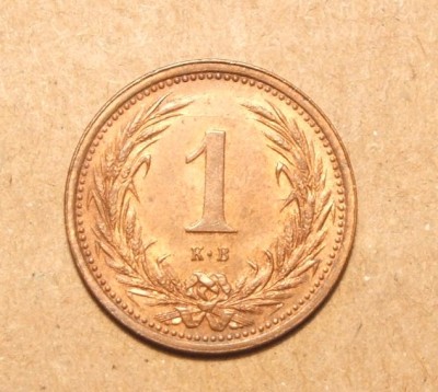 UNGARIA 1 FILLER 1897 UNC foto