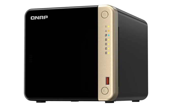 NAS QNAP 464 4-Bay, CPU Intel Celeron N5105/N5095 4-core/4-thread Processor,