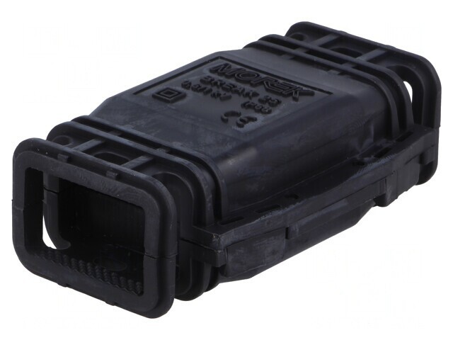 Mufă cu gel neagră IP68 70mm PP