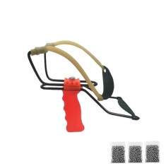 Set prastie profesionala metalica cu suport antebrat si 300 bile metalice 10 mm, DEPOX&reg;, 20 cm, portocaliu