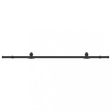 Cumpara ieftin Set feronerie pentru usi glisante, negru, 213 cm, otel