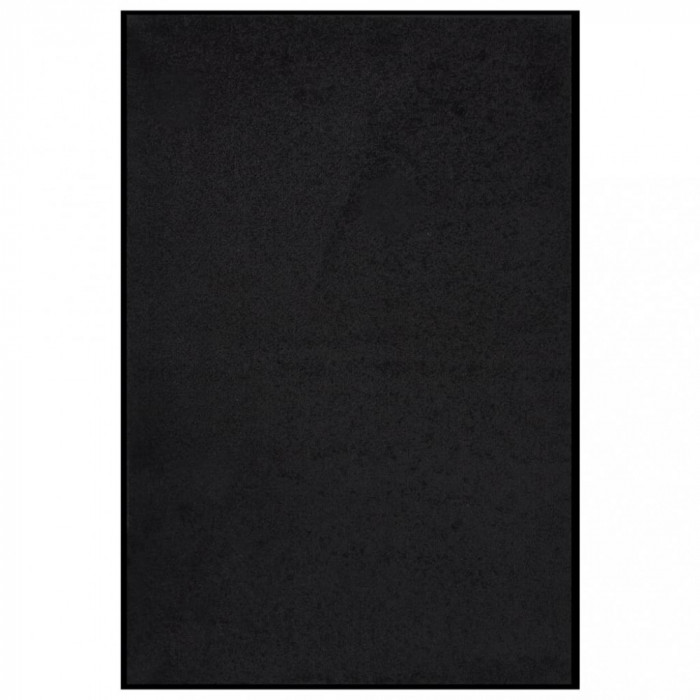 Covoras de usa, negru, 80x120 cm GartenMobel Dekor
