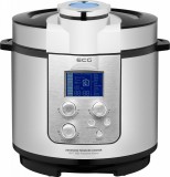 Cumpara ieftin Multicooker inteligent ECG MHT 1661 Pressione Nuovo, 1000W, 6L, 12 programe, display LCD, gatire sub presiune si lenta, inox