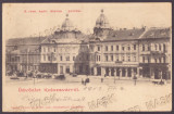 4950 - CLUJ, Market, Litho, Romania - old postcard - used - 1902