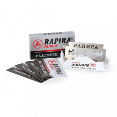 5 x Rapira Platinum Lux rezerve lame de ras barbierit clasic economice foto