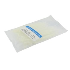 Colier plastic 3,6x370mm, alb, 100 bucati - 134513 foto