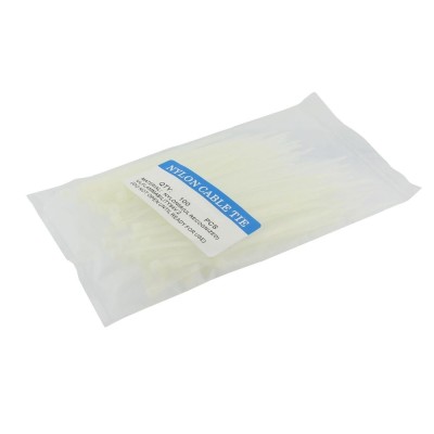 Colier plastic 2,5x120mm, alb, 100 bucati - 134503 foto