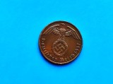 1 Pfennig 1937 lit. A -Germania-stare buna-patina frumoasa