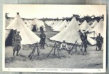 AD 185 C. P. VECHE MILITARA - LE CAMP D&#039;AUVOURS-LES TENTES -FRANTA-CIRCULATA1915