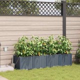 VidaXL Ghivece de Grădină 1 buc Gri deschis 160 x 40 x 37.5 cm Plastic