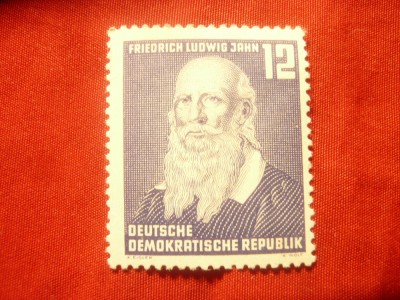 Serie 1 val. DDR - Personalitati - 100 Ani Ludwig Jahn foto
