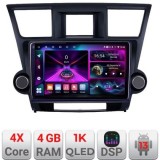 Navigatie Toyota Highlander 2007-2013 Android radio gps internet 4+64 InCell Display 1K Kit-highlander+EDT-E210-RK CarStore Technology