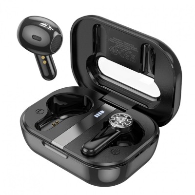 Casti Hoco Wireless, conexiune Bluetooth 5.3, TWS, tip AirPods In-Ear, Retro Style (EW31) - Negre foto
