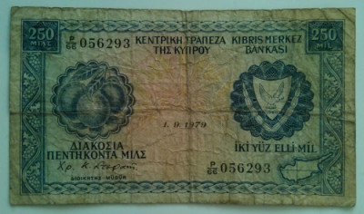 Republica Cipru - 250 Mils 01-09-1979 foto
