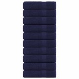 Gossi prosoape de maini, frogn, albastru marin, 10 buc., 50x100 cm, 360 g/m2