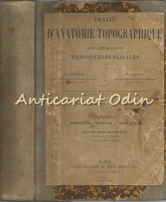 Traite D&amp;#039;Anatomie Topographique II - L. Testut - Abdomen, Bassin - 1914 foto