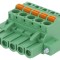 Regletă de conexiuni deconectabilă 5mm 5 piste 90&deg;