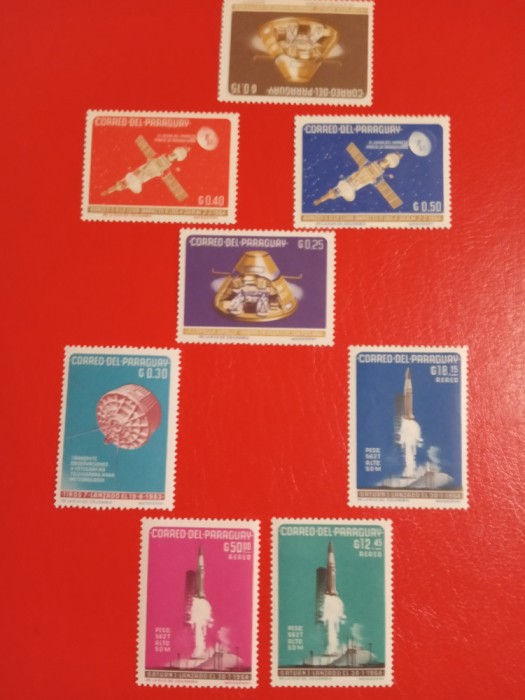 PARAGUAY, SPACE - SERIE COMPLETĂ MNH