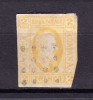 ✅RO 1865 ,LP 15 ,&quot;A.I. Cuza in oval &quot; 2 par , cadru taiat * FALS *, Stampilat