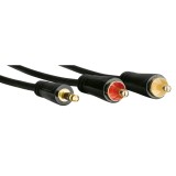 Cablu audio Hama, Jack Plug 3.5mm - 2xRCA plugs, 3m