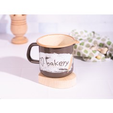 Cana cu cioc Bakery Metalac, email, 10cm, 0.8l