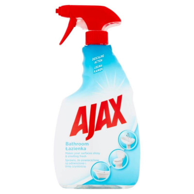 Solutie AJAX de Curatare pentru Baie cu Pulverizator, 750 ml, Detergent Ajax pentru Baie, Detergent pentru Curatarea Suprafetelor din Baie, Solutie Sp foto