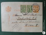 Regalitate Romania , carte postala corespondenta circulata ,corepondenta financiar -comerciala avocat, Printata