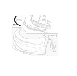 Bandou bara protectie Chevrolet Camaro, 06.2015-, Fata, partea Dreapta, de admisie a aerului, Aftermarket