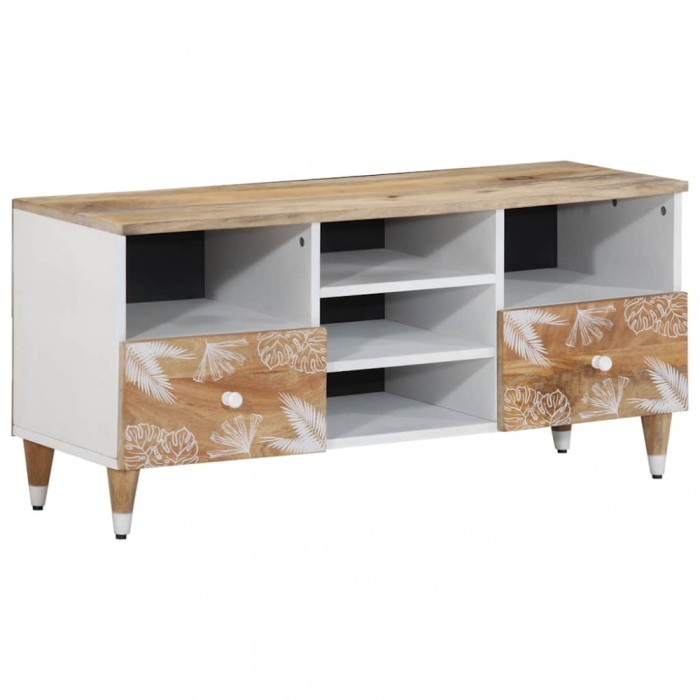 vidaXL Comodă TV, 100x33,5x46 cm, lemn masiv de mango 4018682