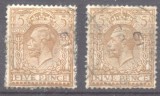 Great Britain 1913 King George V x 2 5P Mi.134X used AM.404, Stampilat