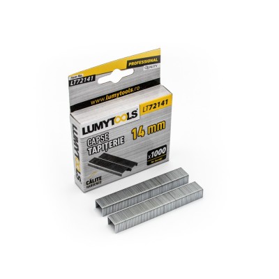 Capse tapiterie, 14 mm, Lumytools LT72141, set 1000 bucati foto