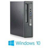 Calculatoare HP EliteDesk 800 G1 USDT, Quad Core i7-4790S, SSD, Win 10 Home