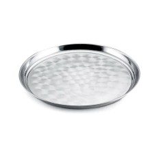 Tava rotunda pentru servire, inox, diametru 40 cm