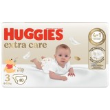 Scutece Huggies Extra Care Nr.3, 6-10 kg, 40 buc
