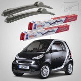 Cumpara ieftin Ștergătoare Smart Fortwo Cabrio 451 2007-2015 | Set Față Flat &ndash; TeamCar&reg;