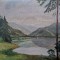 Klaus Markert (n. 1935)-Peisaj montan, pictură &icirc;n ulei pe p&acirc;nză (1957)