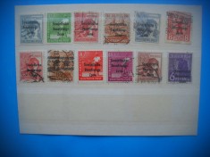 HOPCT LOT NR 477 GERMANIA/OCUPATIE SOVIETIC-PROVINZ SACHSEN 12 TIMBRE STAMPILATE foto