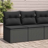 vidaXL Set mobilier de grădină cu perne, 2 piese poliratan/lemn acacia 3325231