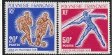 Polynesia 1963 , Sport , Jocurile sportive Suva, dantelat .MNH , Mi.28-29