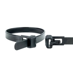500 Kabelbinder wiederl&ouml;sbar 120 x 7,6mm schwarz