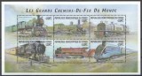 DR CONGO 2001 TRANSPORT TRENURI LOCOMOTIVE, Nestampilat