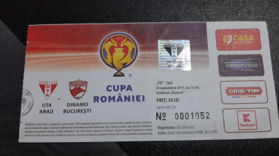 Bilet UTA - Dinamo (cupa rom.) foto