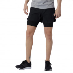 Pantaloni scurti New Balance Q Speed Fuel 2in1 5 inch Short MS11279BK negru foto