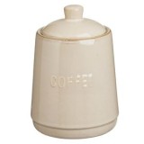 Borcan Ceramic Bej Nordic Style pentru Cafea cu Capac, CMCLASS